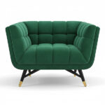 Claris Mid-Century Modern Chesterfield Sofa