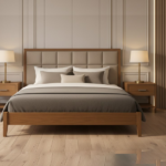 Ozmane Dark tune Set (bed with sides, dresser and mirror)